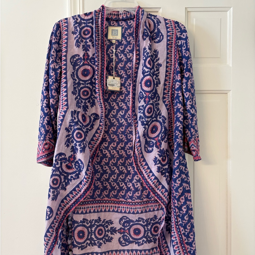 Bohemian Blue and Pink Kimono by Bell